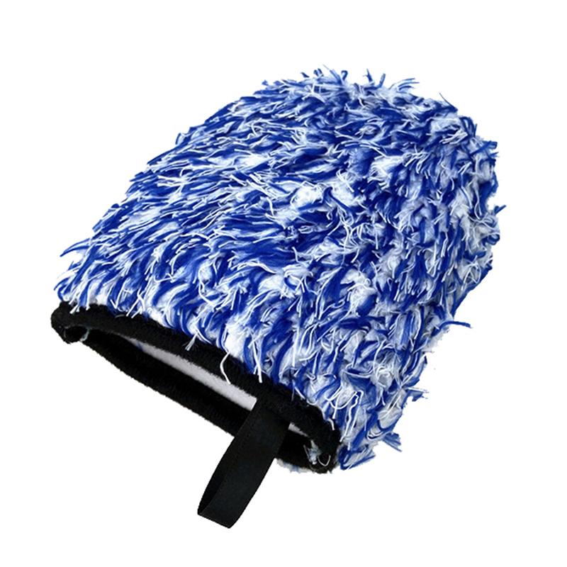 Car Wash Gloves Microfiber Double-sided Wheel Detailer Wash Glove Car Wash Tool Accessry High Density Absorbancy Glove
