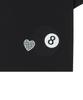 Loginaenloji 8-Ball Check Heart Point T-Shirt Black