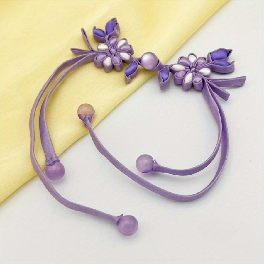 1pc Cheongsam Buckles, Dress Buckles, High-end Long-tail Tassel Buckles, Flower Buckles, Buckles.