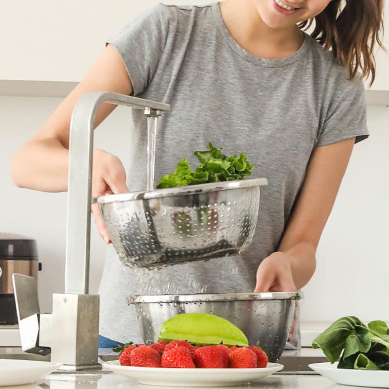 

KBH Stainless Steel Basin and Colander 3-Piece Set