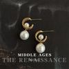 Wind Earrings Pearl Design Sense Literary Elegance Stud Earrings French Earrings