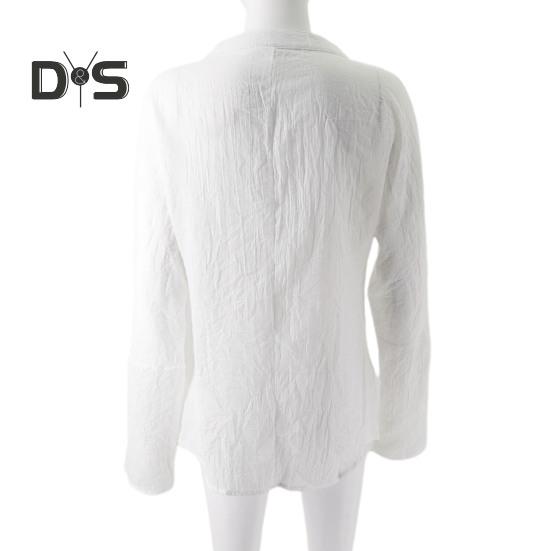 Frauen V-ausschnitt Langarm Pullover Tops Einfarbig Lose Fit Mid länge Lässig Leichte Tops Streetwear