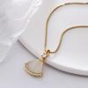 Fashionable Heart Titanium Steel Necklace: Women's Clavicle Chain, Hip Hop Style, Niche Design.