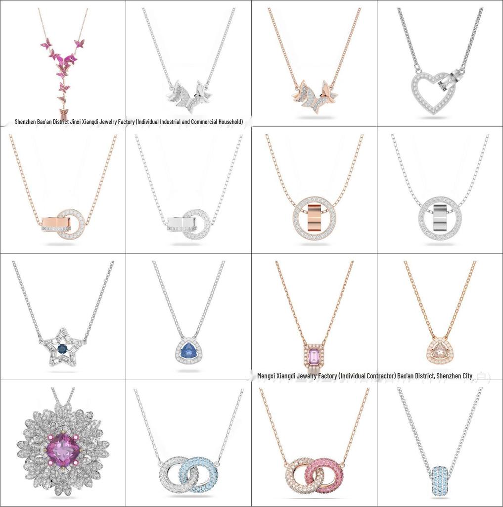 Idyllia Flower Dopamine Jewelry Set: Necklace, Bracelet, Earrings, Ring with Austria Crystals
