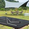Aluminum Pole Shelter Tarp Pole Awning Stands Foldable Silicone