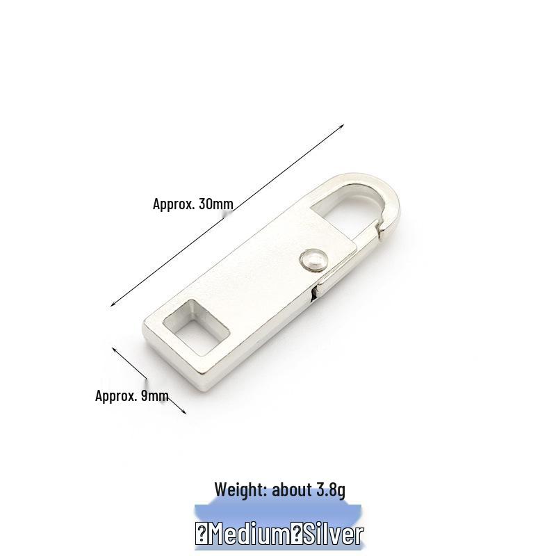Tool-Free Metal Zipper Puller for Luggage, Bags, Jackets, Clothes, and Shoes