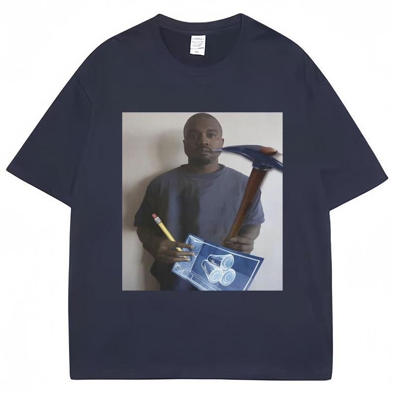 Vtipné tričko s grafikou meme Kanye Westa Dětské tričko s humorem z videoher Pánské dámské Oversized Kreativita Bavlněná trička Streetwear