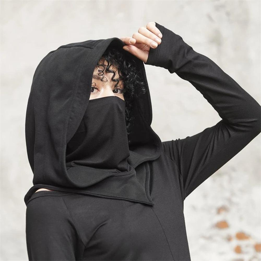Black Medieval Mask Hat Unisex Assassin Cosplay Costume Accessories Halloween Costumes