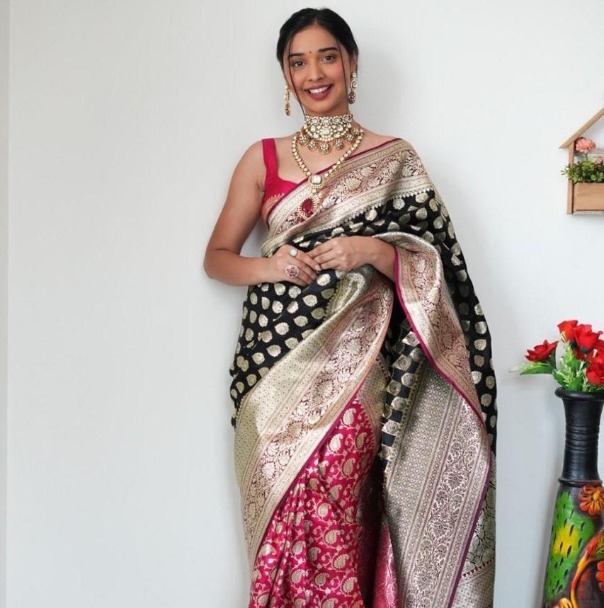 Trending Indian Ready To Wear Banarasi Silk Saree