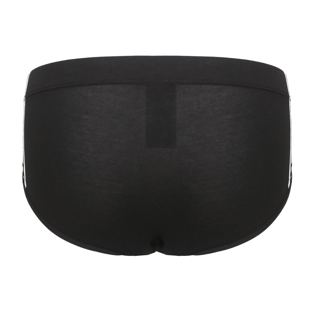 adidas Originals 3-Pack Thin Cotton Triangle Underwear Moisture-Wicking Quick-Dry High-Stretch Skin-Friendly Men Underwear Black 4A1M50-000