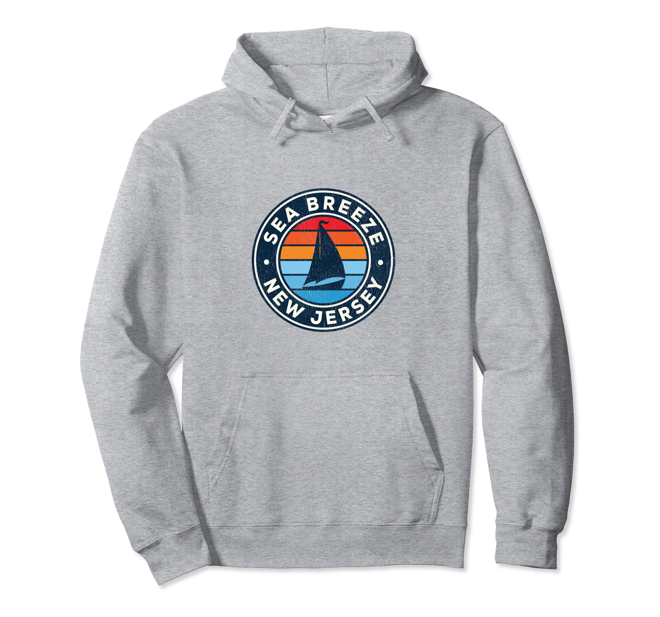 

Sea Breeze New Jersey Vintage Yacht Retro 70s Hoodie
