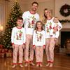 Christmas Print Crewneck Top and Jogger Pants Set Holiday Two Piece Loungewear Outfit