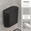 Trash Can Space Saving Wall Mount Trash Can Sensor Automatic Quiet Lid for Homes Kitchen Bathroom