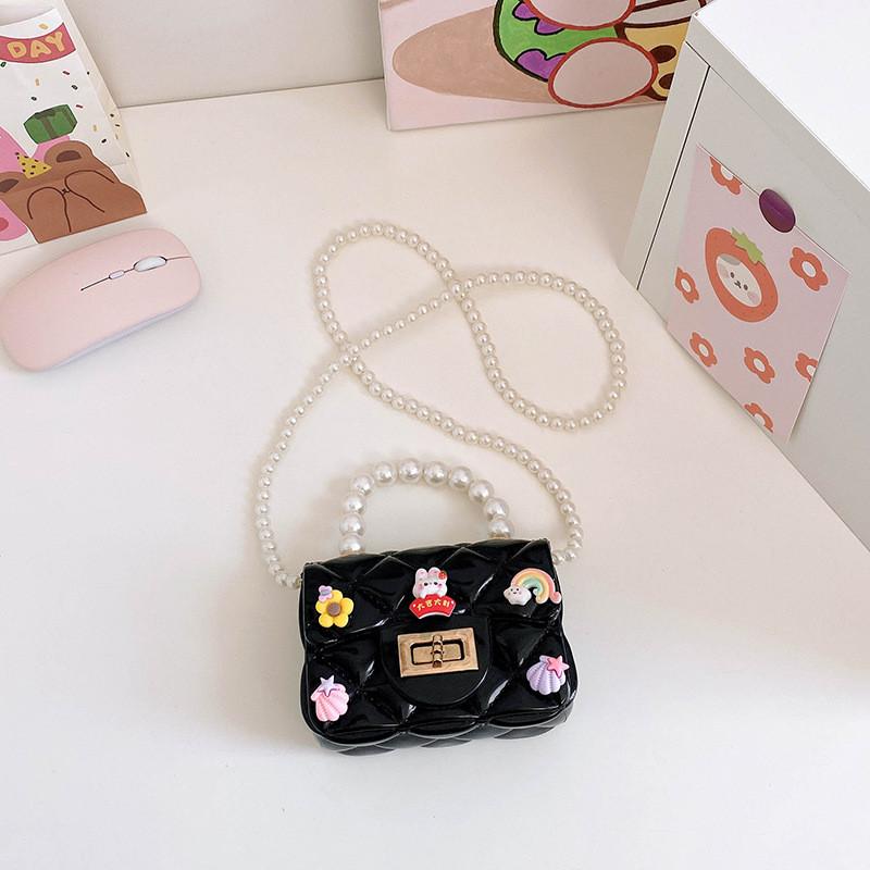 Stylish Mini Shoulder Bag For Girls With Cute Pearl Design And Versatile Colors
