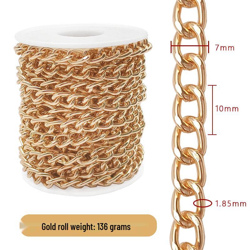 Cross-Border DIY Handmade Necklace: Semi-Finished Metal and Aluminum Chain Jewelry Accessories