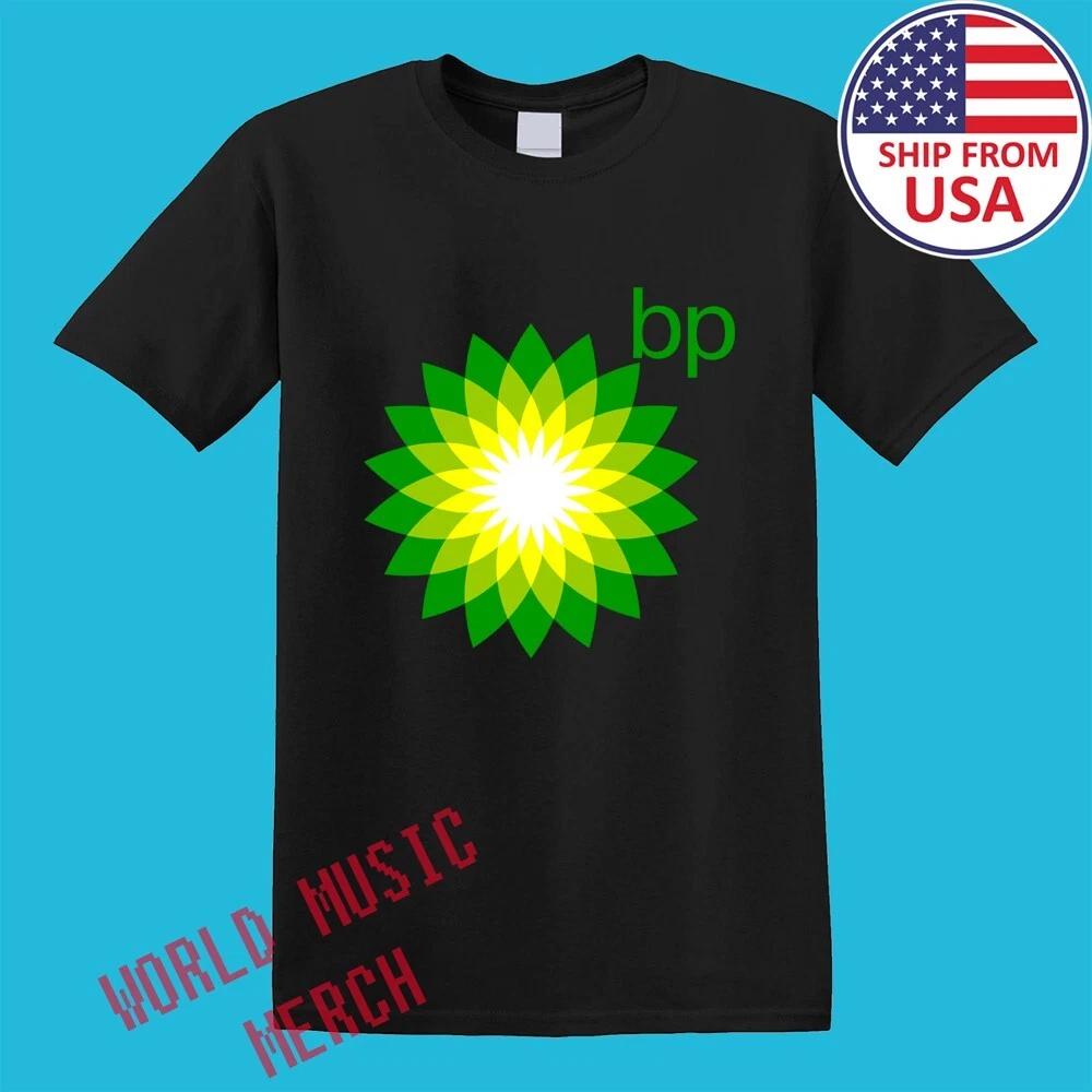 Bp British Petroleum Oil Men s Black White Size S-5XL M