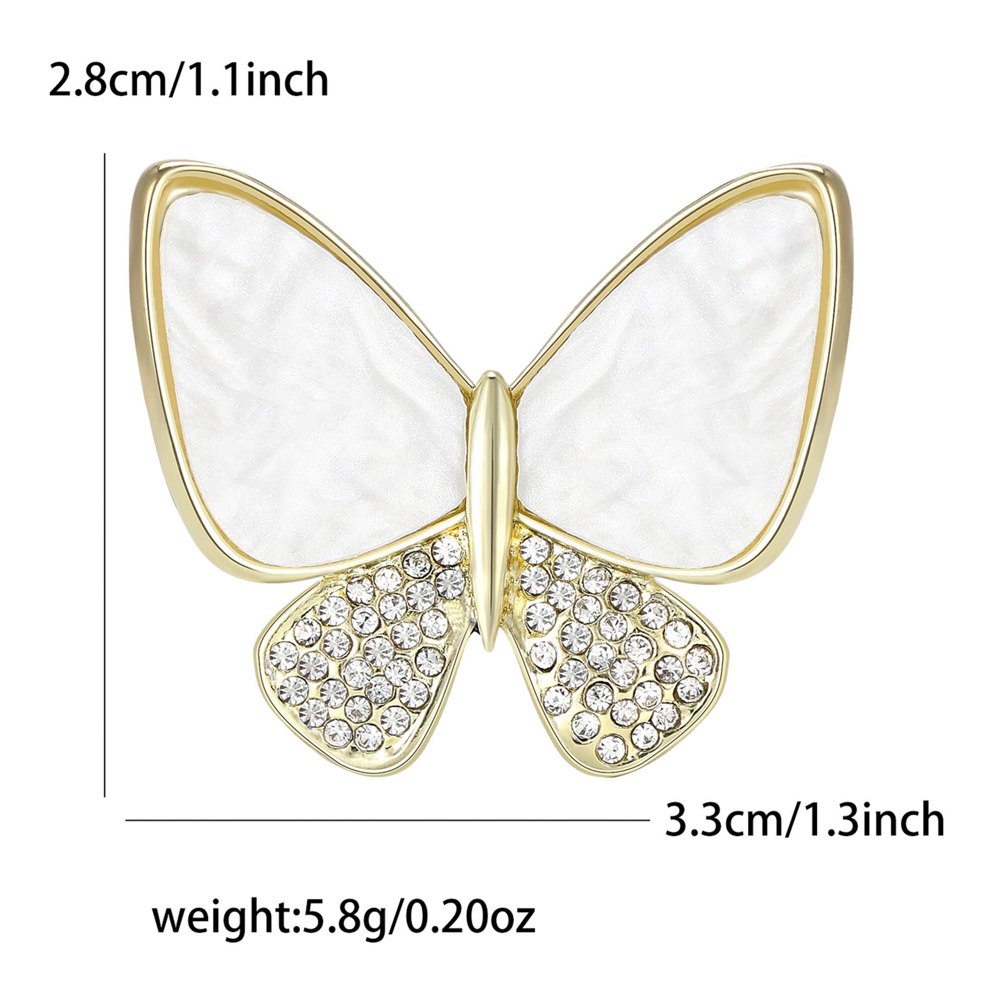 

Япония и Корея мода сплав горный хрусталь ракушка бабочка брошь высокого класса элегантный женский костюм пальто корсаж ювелирные изделия булавка