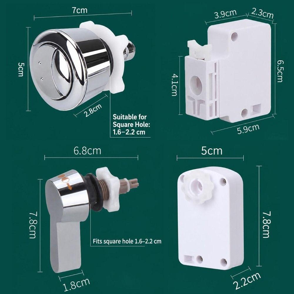 Cable Operated Toilet Flush Button Adjustable Toilet Flush Replacement Water Tank Accessory