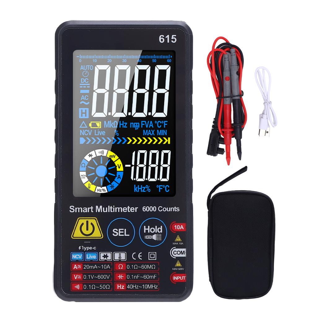 Digital Multimeter Accuracy Automatic Anti Burning Portable Voltage Current Meter for Repair