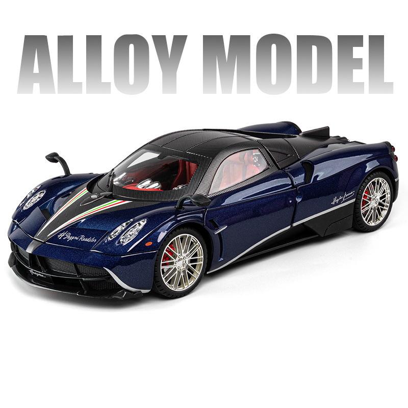 1/18 Pagani Huayra Dinastia Alloy Racing Car Model Diecasts Metal Toy Sports Car Model Simulation Sound and Light Childrens Gift