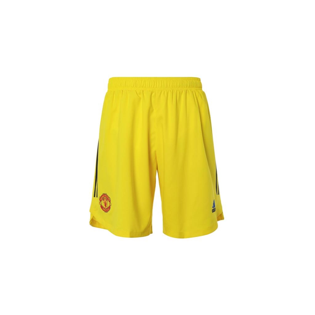 Adidas Color Block Striped Logo Comfortable Breathable Sports Casual Shorts Unisex Shorts Yellow H35896