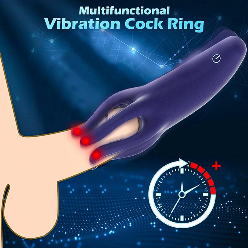 Glans Trainer for Men Powerful Vibrating Penis G Spot Masturbator Soft Fingertip Prolong Endurance Massage Vibrator Handheld Glans Trainer Adult Toy
