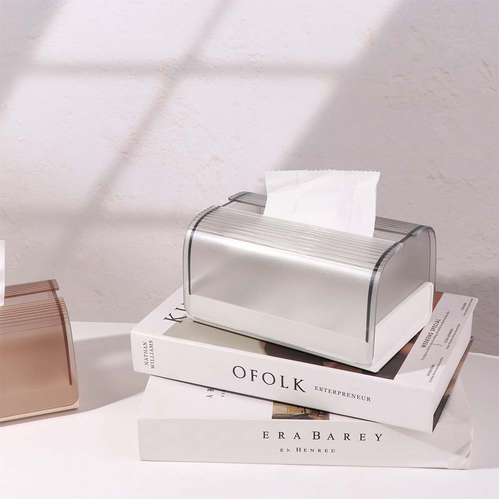 Plastikowe Pudełko na Chusteczki Light Luxury Uchwyt na Chusteczki Praktyczne Pudełko na Chusteczki ze Sprężyną Stolik Kawowy