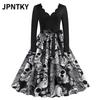 JPNTKY Fashion Autumn Winter Long Sleeve V-Neck Casual Dresses