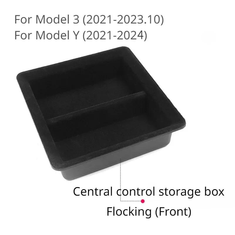 For Tesla Model 3/3 Highland Model Y/Y Juniper Central Control Armrest Box Storage Box Organizer Tray Cubby Drawer Accessories