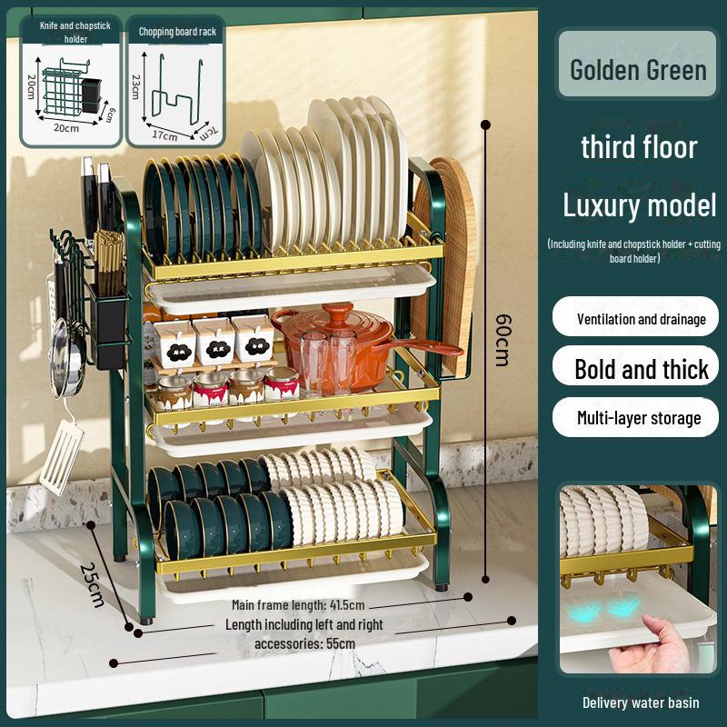 Многофункциональная полка для хранения посуды на кухонной мойке 4378₽