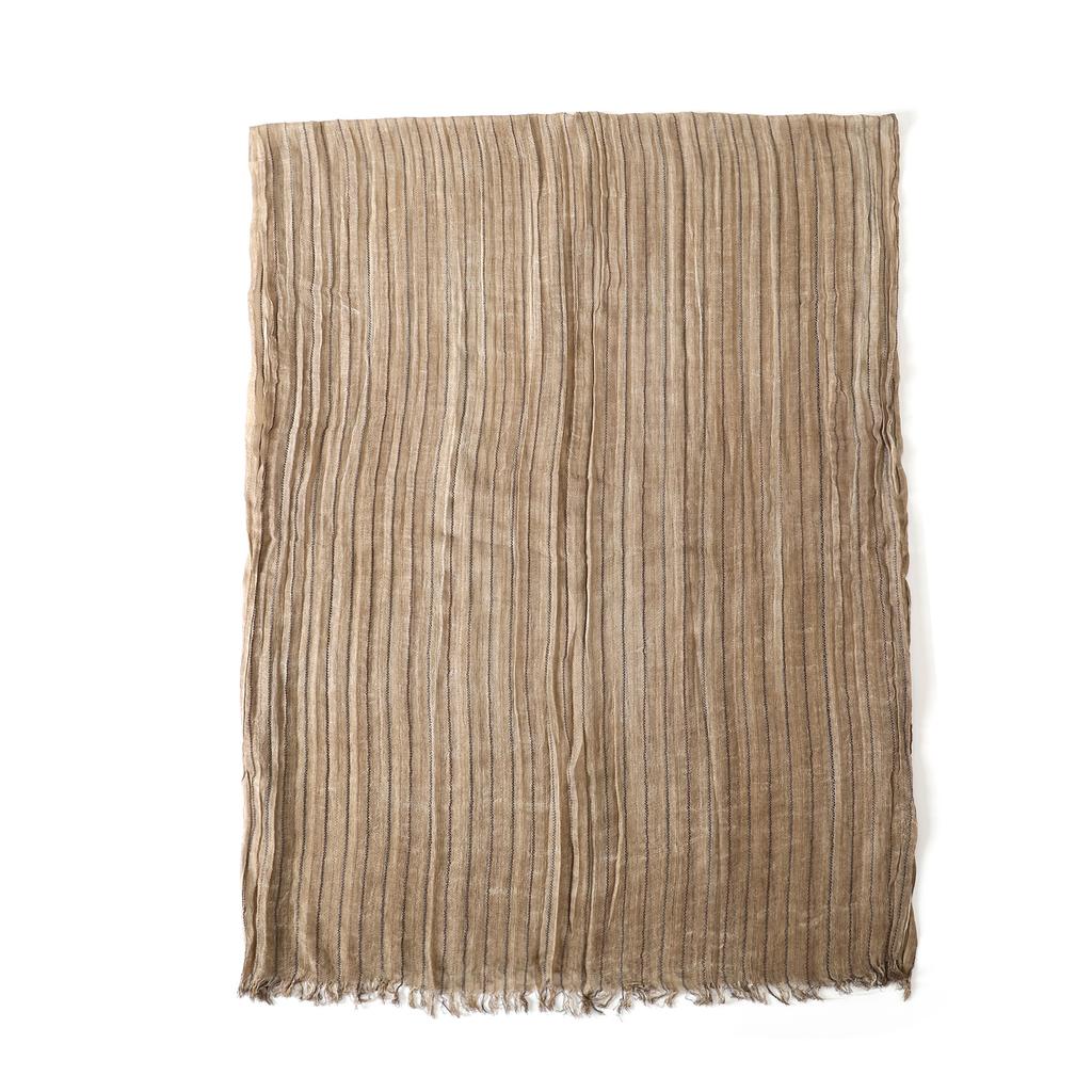 Fashion Male Cotton Linen Striped Scarf Autumn Winter Black Navy Warm Men'S Accessories Scarves Short Tassel Bufanda