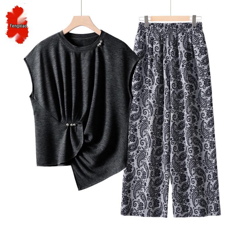 

Women s Summer Short Sleeve T-shirt Two-Piece Set 3XL