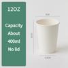 25pcs Disposable Double-layer Coffee Cup Thickened Heat-insulating Kraft Paper Cup Hollow Heat-resistant Beverage Cups Sealed Leak Proof Lid