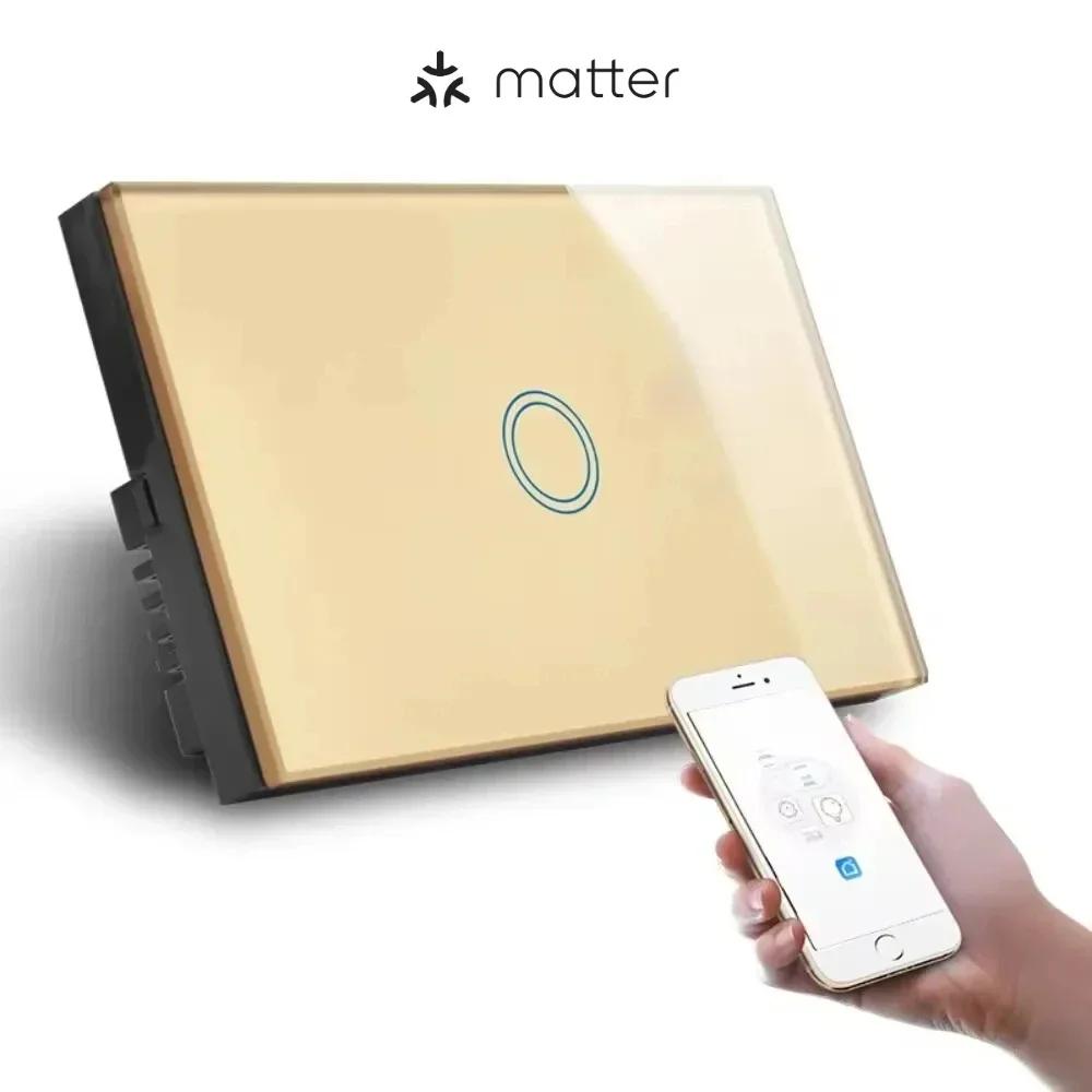 

Melery Matter Thread WiFi Розумний вимикач світла для стіни Сенсорний екран Скляна панель Дистанційне керування через Alexa Google Home Siri Homekit SmartThings CHINA