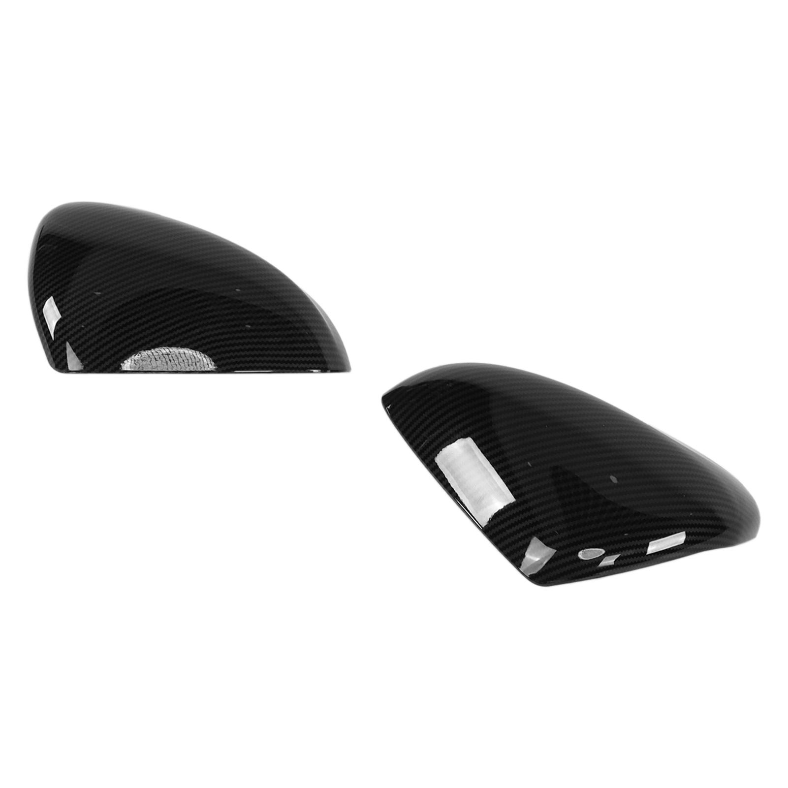 

2pcs Rearview Wing Mirror Cover Cap Carbon Fiber Style Replacement for Ford Focus 2019‑2021