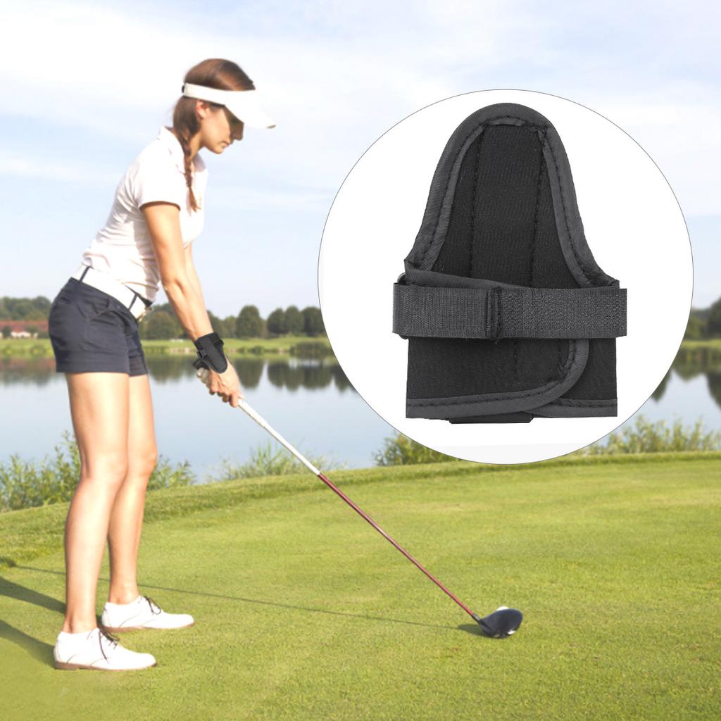 Golf Armband Haltungskorrektor Schwungtraining Übungsgeräte Zubehör Armkorrekturhilfen Schwarz