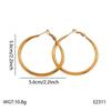 European & American Titanium Steel Large Hoop Earrings: Cool, Fashionable, Versatile Temperament