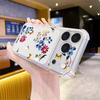 Retro Color Flower Apple 17promax Mobile Phone Case All-inclusive Four Corners Anti-drop Transparent Case iPhone15 Soft Case