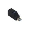 3-Port USB3.0 Power Strip Docking Station with Three-outlet Hub