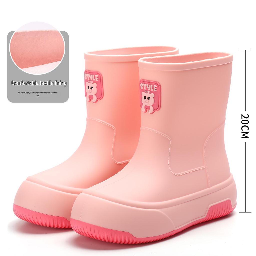 2025 Dámská móda Vodotěsné holínky - Teplé, Krátké, Silná podrážka, Boty z měkké gumy