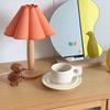 Modern Bedside Nightstand Lamps 14.17inch with PP folding washable Shades for Bedroom Guestroom