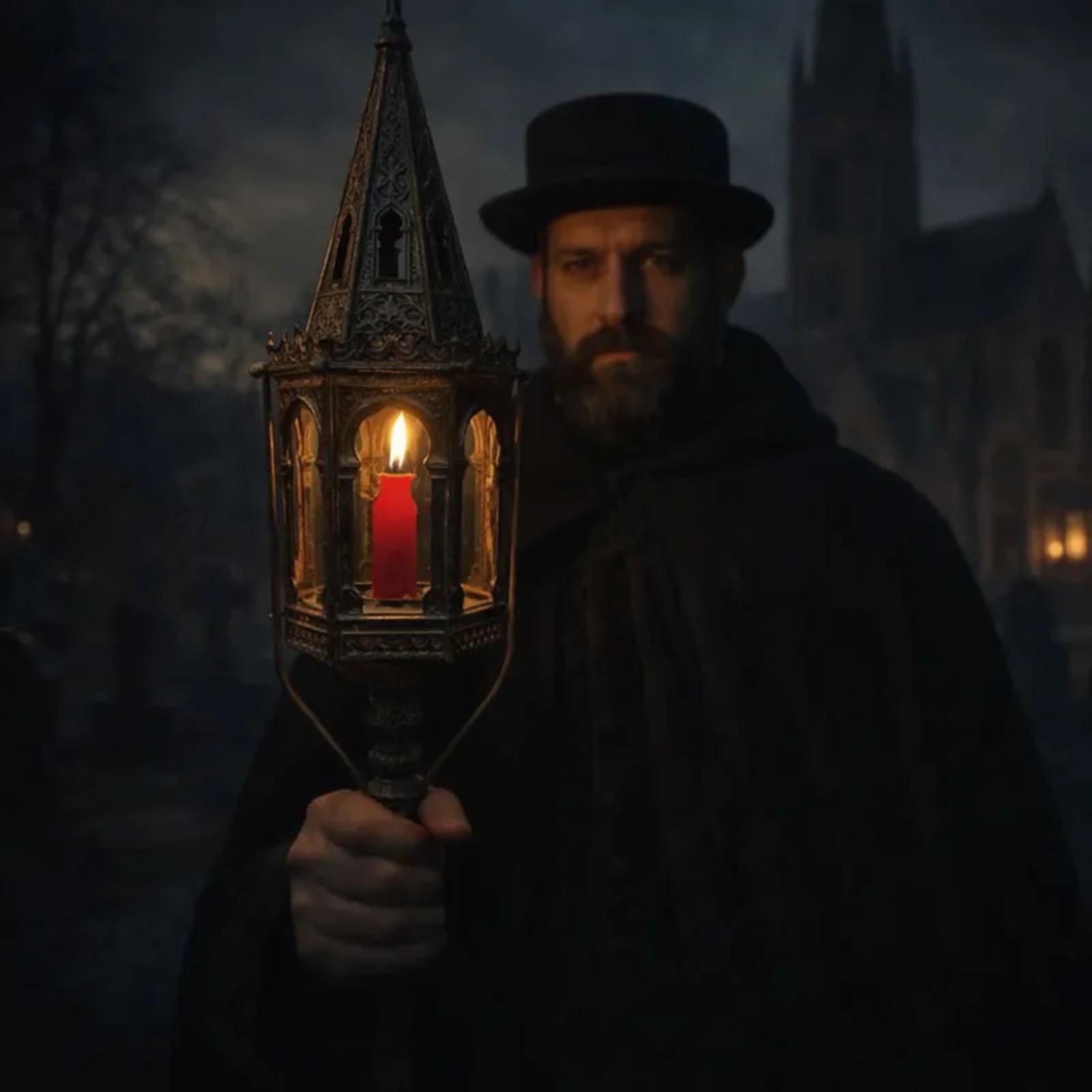 Unique And Whimsical Antique Gothic Candlestick Lamp One Size