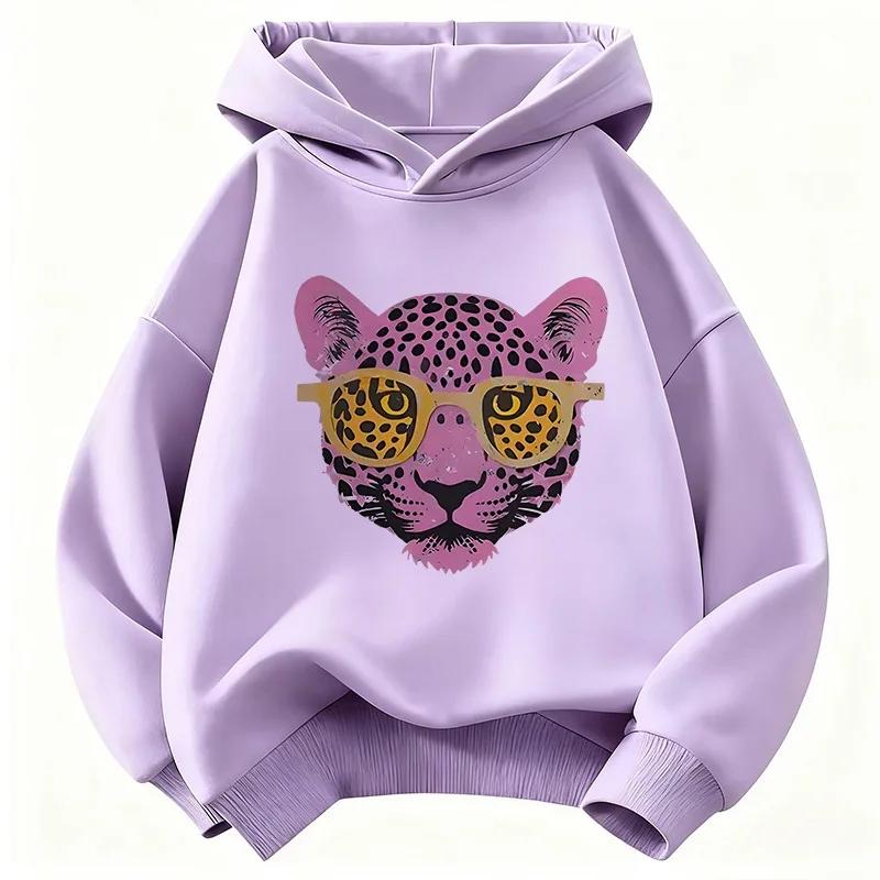 Fashion Tiger Printed Graphic Hoodie Kids Children's Sweatshirt Hoody for Boys Girls Spring Casual Hoodies