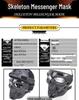 Halloween Skull Cosplay Tactical Mask - Nylon Protective Horror Facegear
