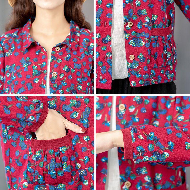 New Short Cotton and Linen Jacket for Women In Plus Size, Loose and Casual, Retro and Fashionable, Loose Top