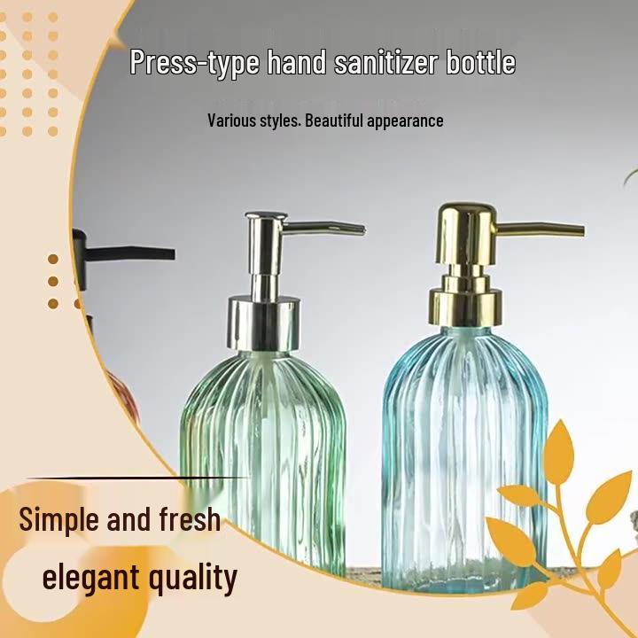 Elegant Vertical Stripe Press Hand Soap & Shampoo Dispenser for Home