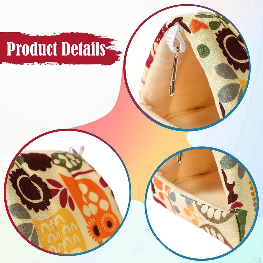 Winter Warm Bird Nest Bed Hanging Hammock Pet Cage Accessories for African Grey