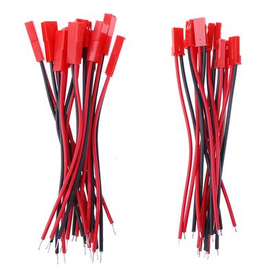 20Pcs 22AWG JST Plug Connector SYP 2Pin Male Female Plug with 10cm Soft Silicone Cable Wire for LED Lamp Strip RC Toys Battery