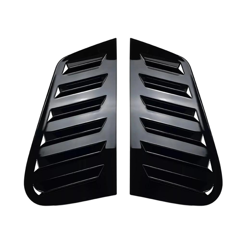 Für Volkswagen VW Polo 5-Türer Schrägheck MK4 9N 2002-2008 Auto Heckklappen-Lüftungsgitter Seitenjalousie Abdeckung Zierleiste Aufkleber Lüftungsschaufel ABS