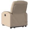 Electric Massage Recliner with Rising Function Cappuccino Artificial Leather